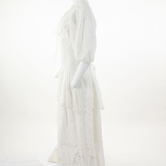 Significant Other Mazie Cotton Eyelet Dress in Ivory - Picture 4 of 5